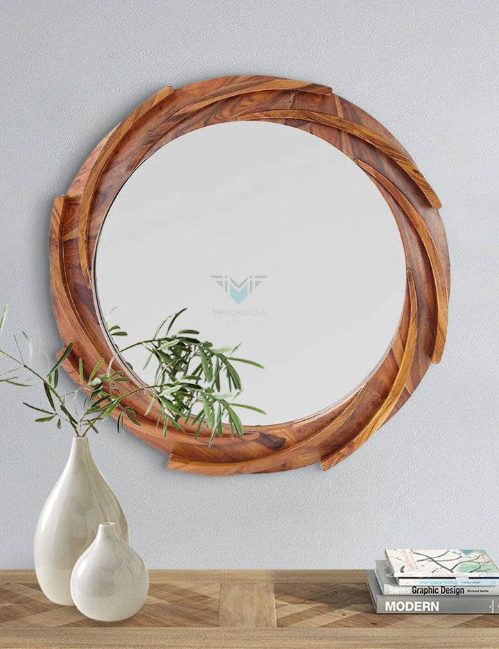 Teak Swing Decorative Mirror - Mirrorwalla